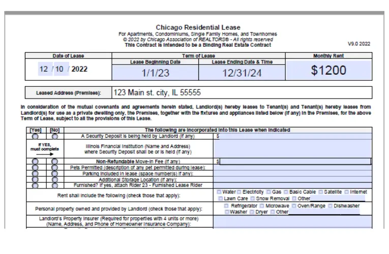 landlord tenant lease