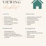 Apartment viewing checklist