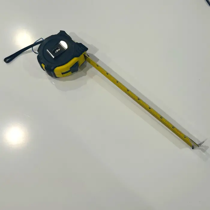 tape measure for an apartment showing